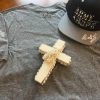 ARMY OF HOPE Unisex Gray Crewneck T-shirt Black/White Camo - Image 2